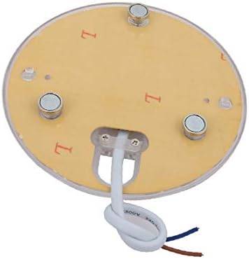 X-DREE 3шт AC185-265V R-12W led лампа с кръгла форма, вентилатор на оптични лещи, 24 светодиода 3000 K (3шт AC185-265 v R-12W Módulo