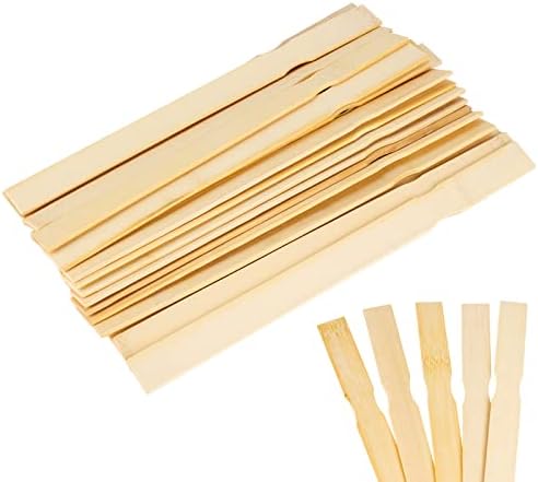 12-Инчови Дървени Пръчици за разбъркване на боя - Опаковка от 100ШТ Бамбукови Дървени Пръчки за Разбъркване на бои, по-Големи