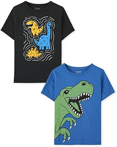 Тениска с къси ръкави и модел за малки момчета The Children ' s Place, 2 опаковки