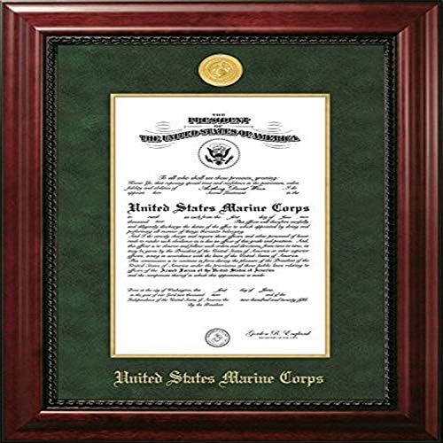 Кампусные изображения MACEXGF0018.5x11 Изпълнителен Рамка за морски сертификат със Златен Медальон, 8,5 x 11