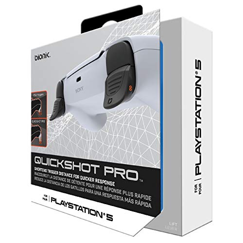 Bionik Quickshot Pro За контролери на PlayStation 5: Система за заключване на спусъка За ускоряване на реакция - Включва в себе си два комплекта