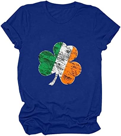 Ирландска Детелина, Знаме на Ирландия, Лъки Подарък Тениска В Деня на Св. Патрик, Дамски Тениски С Хубав Принтом Детелина, Върховете на Изход