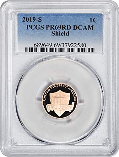 2019 S Proof Lincoln Shield Cent PR 69 RD DCAM Нова Синя Издател на PCGS