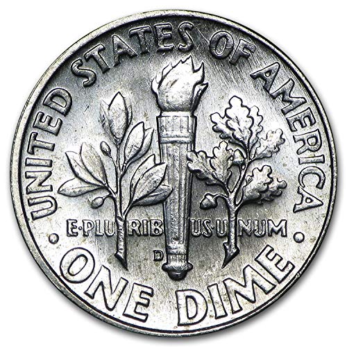 90% Сребро десятицентовик Рузвелт 1946-1964 г. - Мента Държавен образец - (1 монета) - Скъпоценен диамант, Без лечение - Монетен двор на САЩ