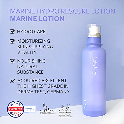 ELT Hydro Marine Rescure Лосион 125 мл (4,22 течни унции) | Хидратиращ, Стягащ Бариера на кожата Лосион за лице | Успокояващ
