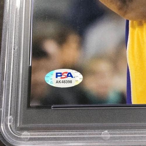 Кобе Брайънт Подписа 8x10 Снимка PSA / ДНК В капсула Auto 10 Gem Mint Лейкърс - Снимки на НБА с автограф