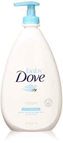 Лосион за лице и тяло Baby Dove Rich Moisture, 20 течни унции (опаковка от 4 броя)