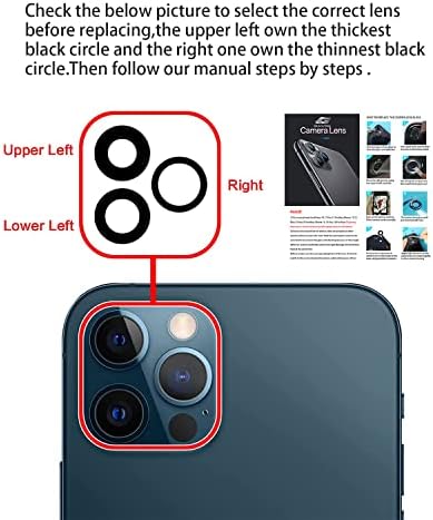 Подмяна на седалките за обектив на камерата за iPhone 13 Pro и 13Pro Max, смяна на стъкло на обектива на задната камера GVKVGIH