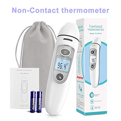 Инфрачервен Термометър за възрастни, Термометър за челото за температура, Бебета, Деца, Възрастни, За вътрешна и Външна употреба