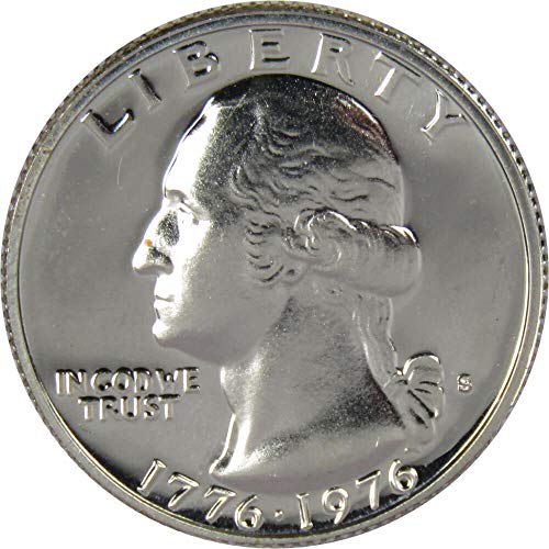 Двестагодишният Тримесечие на Вашингтон 1976 г. С отборной почивка на 40% Сребро 25 карата Монета в САЩ