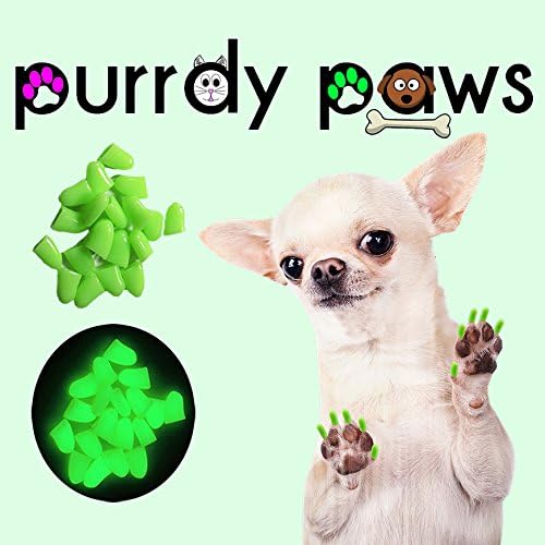 Меки шапки за нокти Purrdy Paws за кучешки нокти Ultra Glow XXL