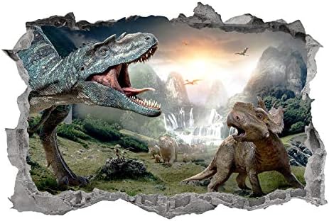 Динозаврите Стикер На стената Изкуството на Разбития 3D Графичен Свят на Джурасик парк Стикер На Стената Стенен Плакат Декор