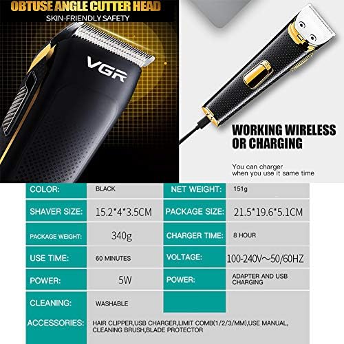 Машинки За Подстригване Професионален Електрически USB Акумулаторна батерия Комплект За Подстригване Преносими Мъжки Инструменти За Подстригване