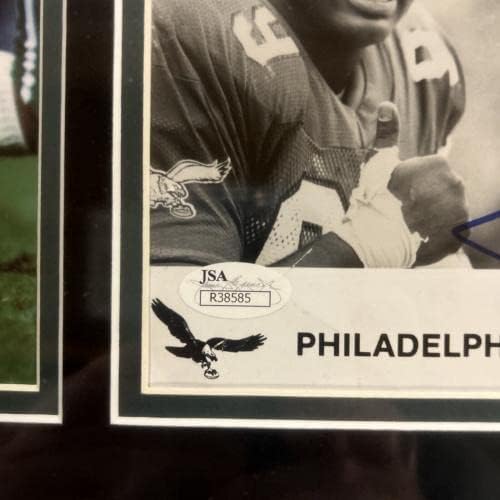 Джером Браун подписа снимка с автограф на Eagles 8x10 в рамката на JSA - Снимки NFL с автограф