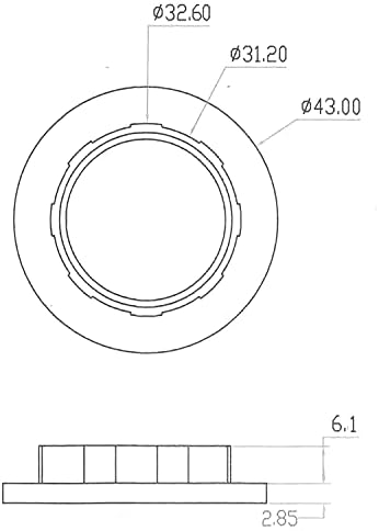 Халки за закрепване на абажура E12, Пръстен за закрепване на осветително тяло JNXQWE, Преходни пръстен за замяна на запазване