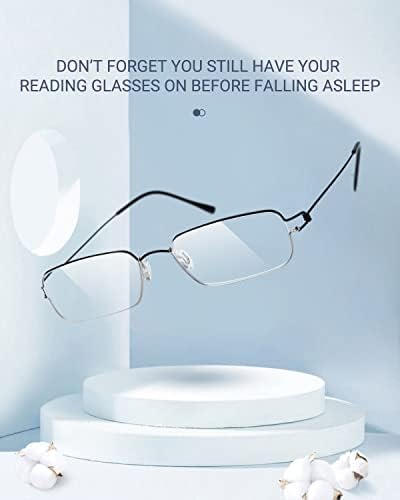 TERAISE Ультралегкие Очила за четене за мъже/за Жени с блокиране на синя светлина, Стилни Безвинтовые HD Очила за четене компютърни