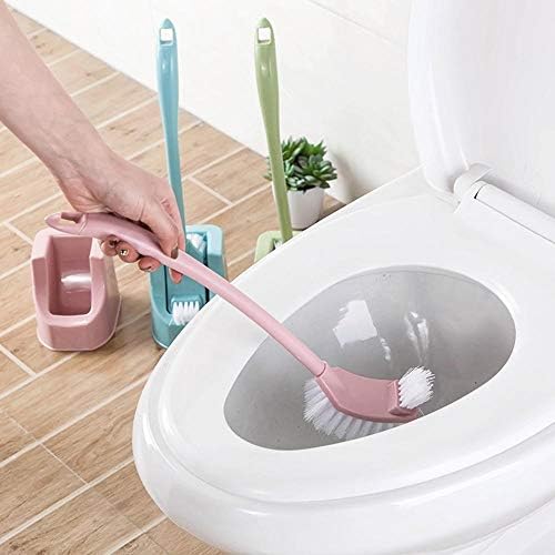 GUOJM Четка За Тоалетна Набор от Тоалетни четки PP + Гъба за почистване Компактна Четка за Тоалетна и Малка Мивка с Държач Комплект за