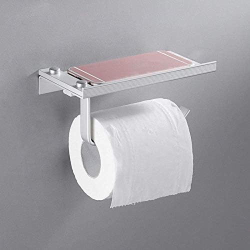 Държач за тоалетна хартия SXNBH - с Рафт стойка за ролка Салфеточной хартия за Баня, Изработен от алуминий, Стенен Държач за Тоалетна