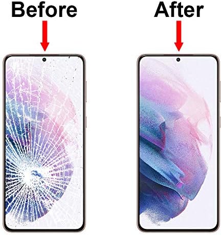Комплект за ремонт на предно стъкло MMOBIEL, съвместим с Samsung Galaxy S21 Ultra - 6,8 см 2021 - Комплект за ремонт заместител на екрана на