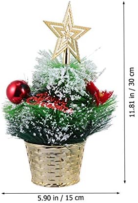 ABOOFAN 2 бр. Коледен масичка Малък Червен Коледа с Декорации в центъра от сизал или с декор от матирана бор Изкуствена Звезда в