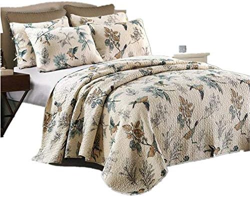 Комплекти, Одеяла с принтом Newrara Birds, Комплект Одеяла Американската Кралица на Кънтри /Покривки за легло от Памук,