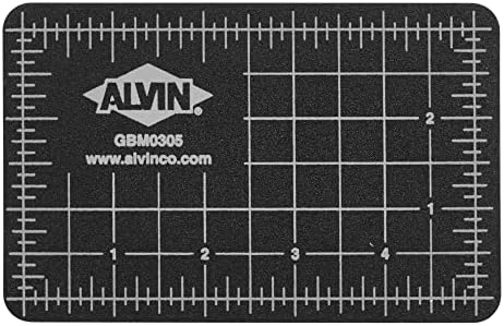 Подложка за рязане ALVIN Професионален Самовосстанавливающийся 3,5 x5,5 Модел GBM0305 Зелен/Черен Двустранен Въртяща се дъска за
