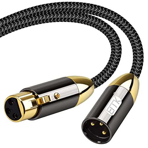 XLR Микрофон, кабел EMK XLR штекерно-XLRженский 3-Пинов Балансиран Behringer смесване конзоли Кабел за слушалки Еквалайзер