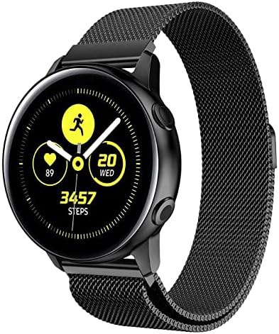 метална каишка 20 мм, Съвместима за Samsung Galaxy Watch 42 мм/Active 2 40 мм 44 мм/Samsung Galaxy Watch 3 41 мм/Gear Sport/Garmin