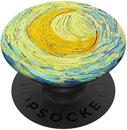 Луната от картини Звездна нощ Винсент Ван Гог Pop PopSockets PopGrip: замяна дръжка за телефони и таблети