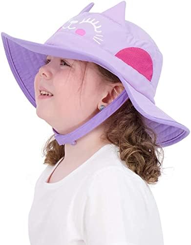 Детска Солнцезащитная шапка за момичета и момчета с защита от uv - Детска Плажна шапка за риболов, Сафари, Детска шапка