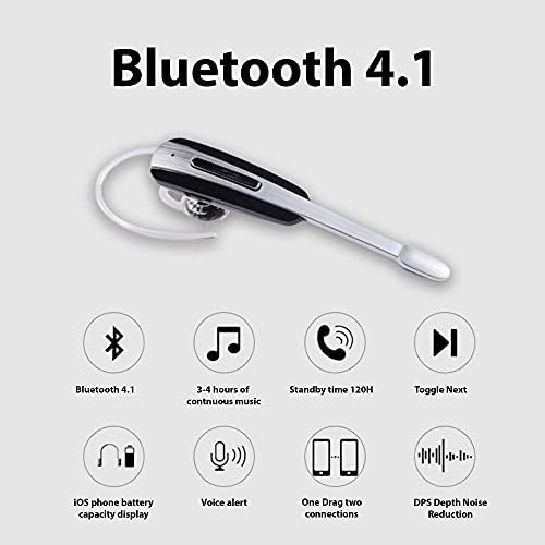 Слушалки TEK STYZ, Съвместима с ухо Realme Q3s in Ear Wireless Bluetooth с шумопотискане (Бял /Златен)
