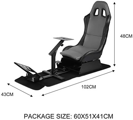 Седалка за симулатор на състезания с Опора на волана Трайно Шофьорска седалка (черно)