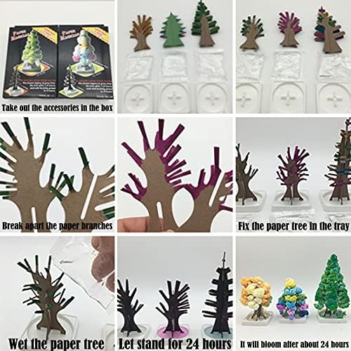 Хартия Едно Дърво И Набор от Хартия 100 МЛ Дърво На Дърво, Расте Три Цъфтящи Коледа Занаяти В Разцвет Коледа е Коледен Подарък
