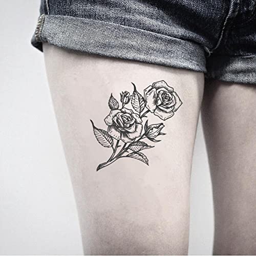 Стикер за временна татуировка с букет от рози (комплект от 2 броя) - OhMyTat