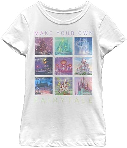 Тениска с филми Принцеси, замъци на Дисни за момичета