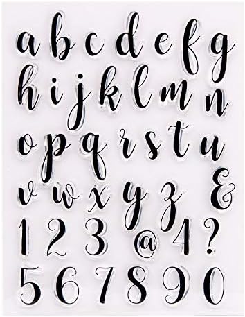 Букви са Малки Arrietty Alphas Цифри Прозрачни Печати за Направата на Картички, Бижута и Scrapbooking със собствените си ръце