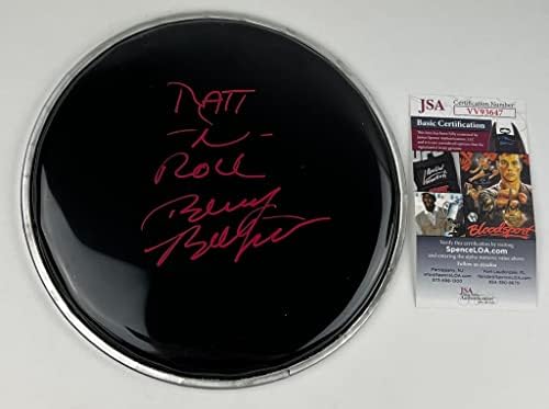 Боби Блотцер подписа 8-инчов Автограф Drumhead Drum Head RATT Round и Кръг Band Барабанист JSA Authentication