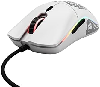 Красива детска мишка - Модел O, Сверхлегкая Cellular мишка тежи 58 г, RGB-Мишка - Матово Бяла Мишка, Детска мишка USB