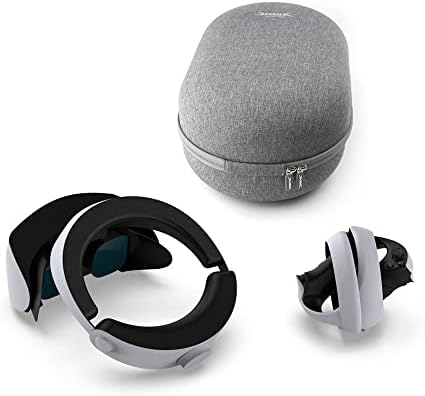 Твърд Калъф за Носене, Чанта за съхранение на Слушалки PS VR2 и Контролери, Преносима Защитна Кутия, Пътна чанта за Носене, Чанта за съхранение