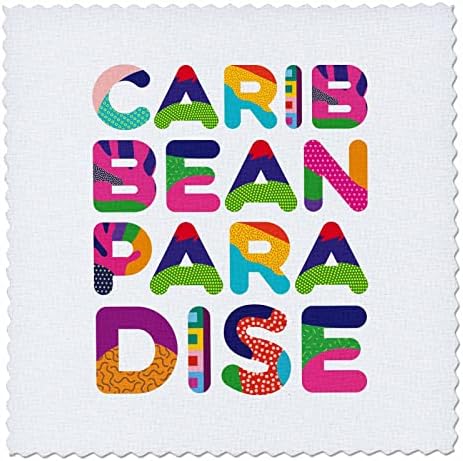3D Цветен декоративен текст, Карибски рай. Добър подарък за. - Юрган Коменски (qs-362019-10)