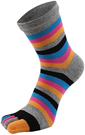 Пролетни чорапи за жени, модни преливащи се цветове чорапи дишащи нескользящие памучни спортни чорапи със средна пръсти, домашни