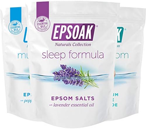 Комплект за накисване във вана с английска сол Epsoak Ultimate (6 килограма Total) – Сол за вана Sleep Formula, Сол за вани