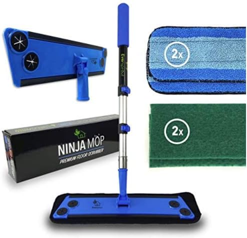 Накрайник за меки материали EVERSPROUT Never-Streak Ninja За миене на подове, 4 Сменяеми дюзи за парцал за Еднократна употреба, Миещи, Само