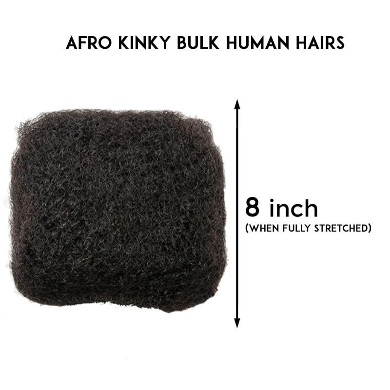 Афро-Къдрава Човешки косъм За производство, ремонт и изграждане на Къдрици с Дължина 8 сантиметра Афро-Къдрава Обемни Коси За изграждане