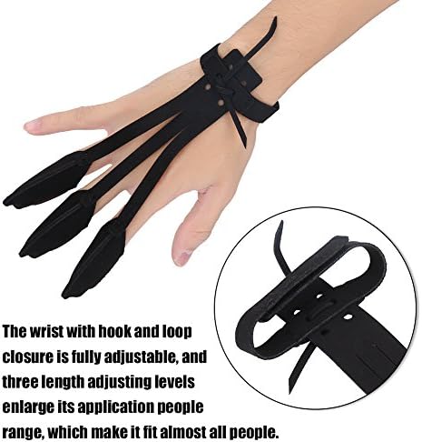 DaMohony Регулируема Защитна Ръкавица на 3 Пръста аксесоари за Стрелба с Лък Обучение за Стрелба от Изогнутого Лук