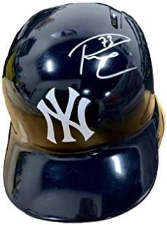 Ръсел Уилсън Подписа пълен размер Бейзбол шлем Ню Йорк Янкис JSA - Каски NFL с автограф