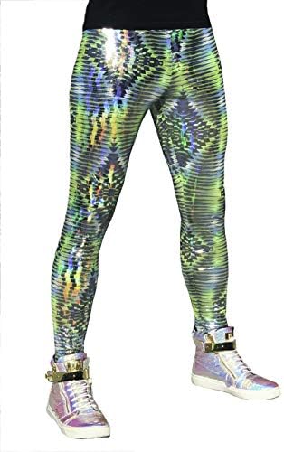 Мода на Револвер / Фестивална Облекло Funstigators: Мъжки Холограма на диско-мегги - Произведено в САЩ