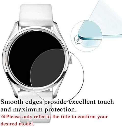 Synvy [3 опаковки] Защитно фолио за екран от закалено стъкло, съвместима със защитни филм за смарт часовник Гучи YA126327/ YA126332 9H Film