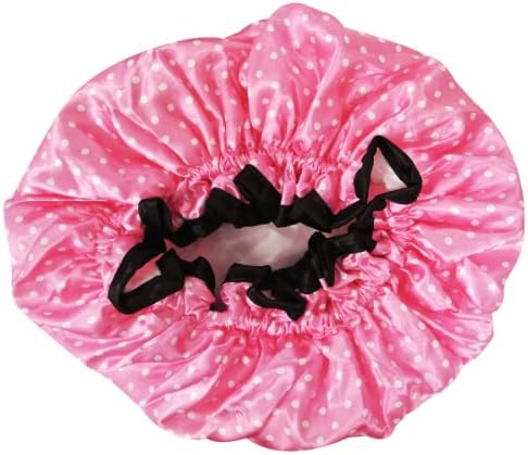 Модни Сатен Шапка За душ Kella Milla - Миниатюрни Розови точки