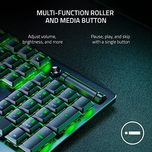 Безжична детска клавиатура Razer DeathStalker V2 Pro: Нископрофилни оптични превключватели - Лайн червен цвят - Безжична връзка